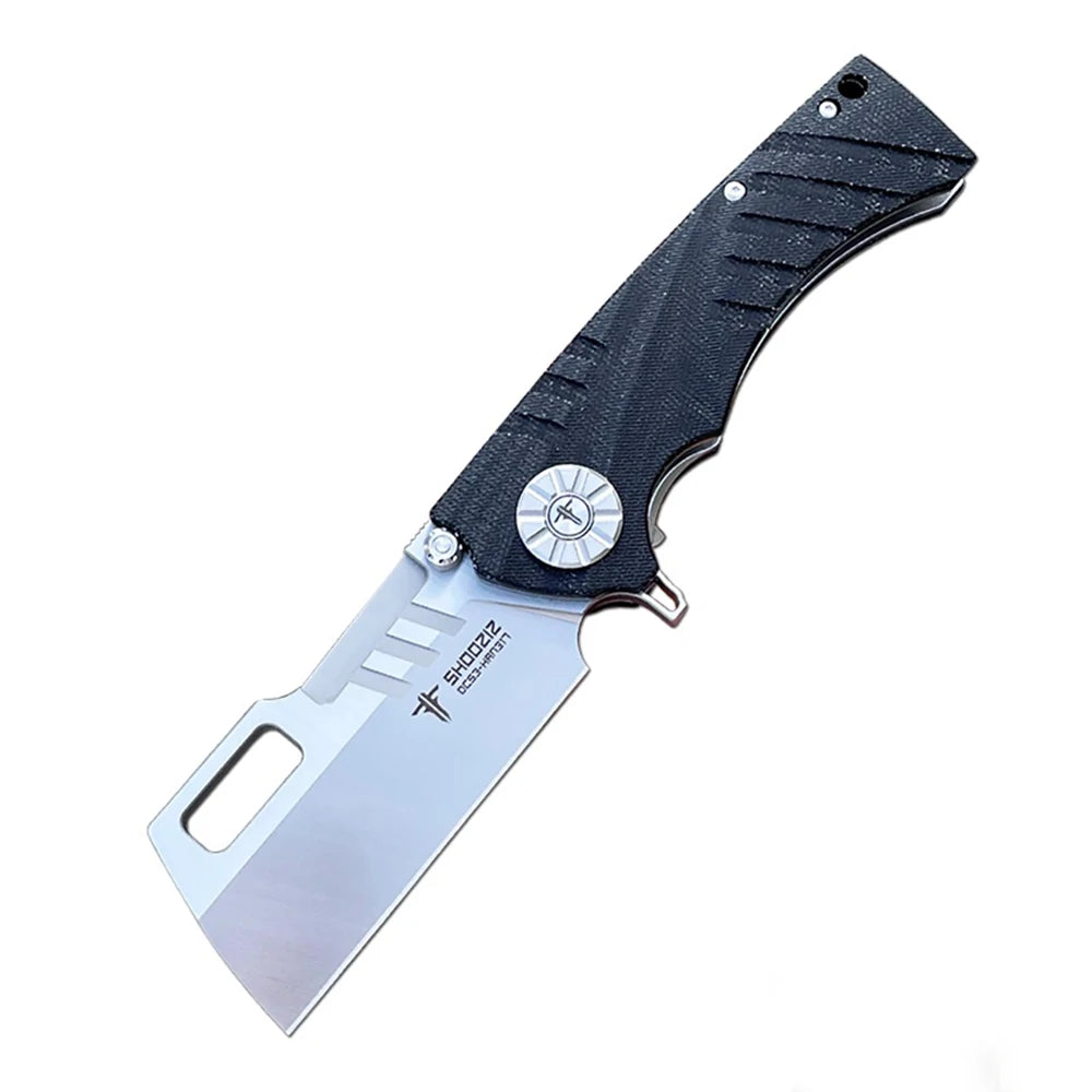 SHOOZIZ™ HAN317-BMS,Liner Lock,3.73"DC53 Steel Satin Blade,Micarta Handle