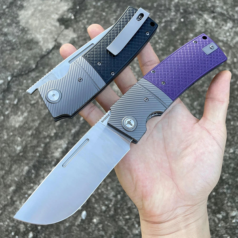 SHOOZIZ™ XUN122-BGS,Liner Lock,3.90"14C28N Steel Satin Blade,Black G10 Handle