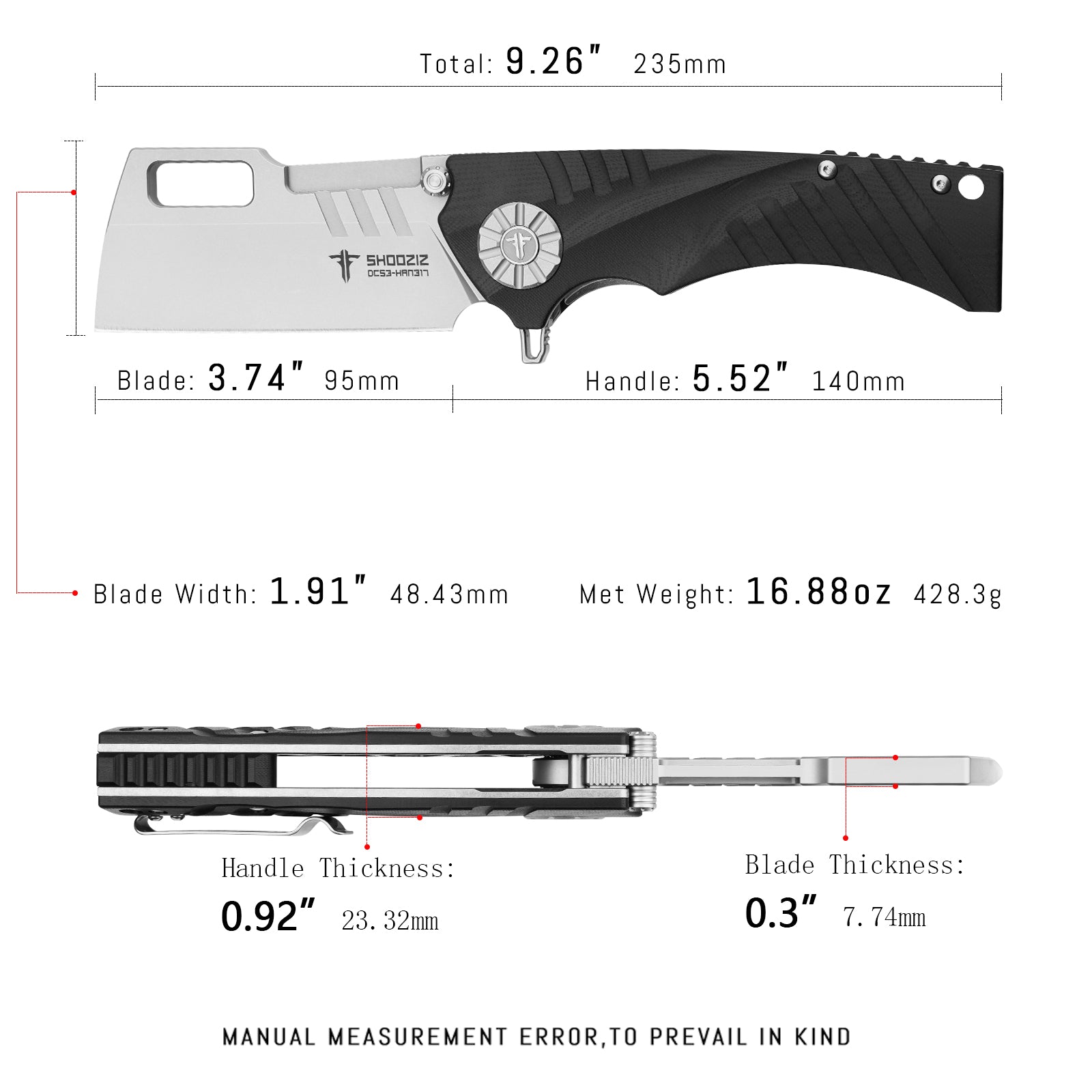 HAN317-BGST  |  DC53 Steel