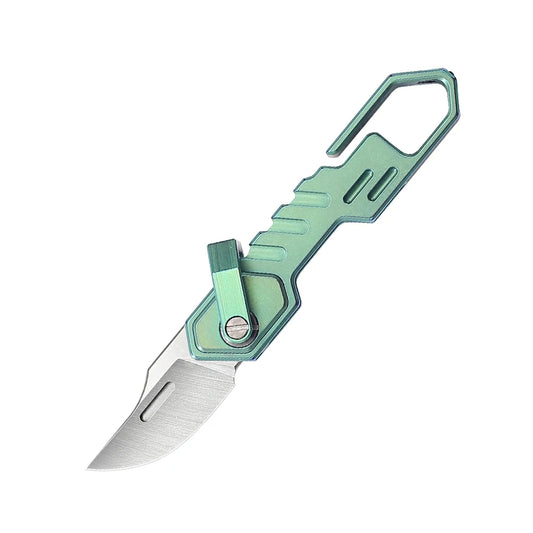 SHOOZIZ™ HAN218-GTSB,0.87"M390 Steel Satin Blade,Ti Handle