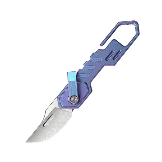 SHOOZIZ™ HAN218-LTSB,0.87"M390 Steel Satin Blade,Ti Handle