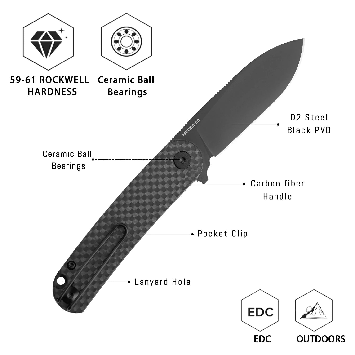 HAN309-CB  |  D2 Steel