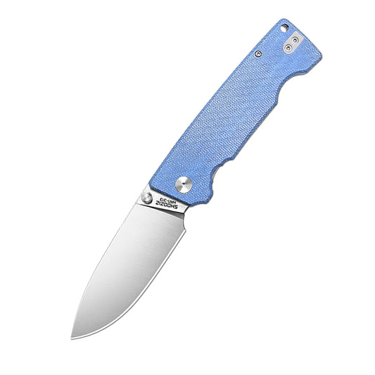 SHOOZIZ™ HAN313-LMS,Liner Lock,3.51"14C28N Steel Satin Blade,Black Micarta Handle