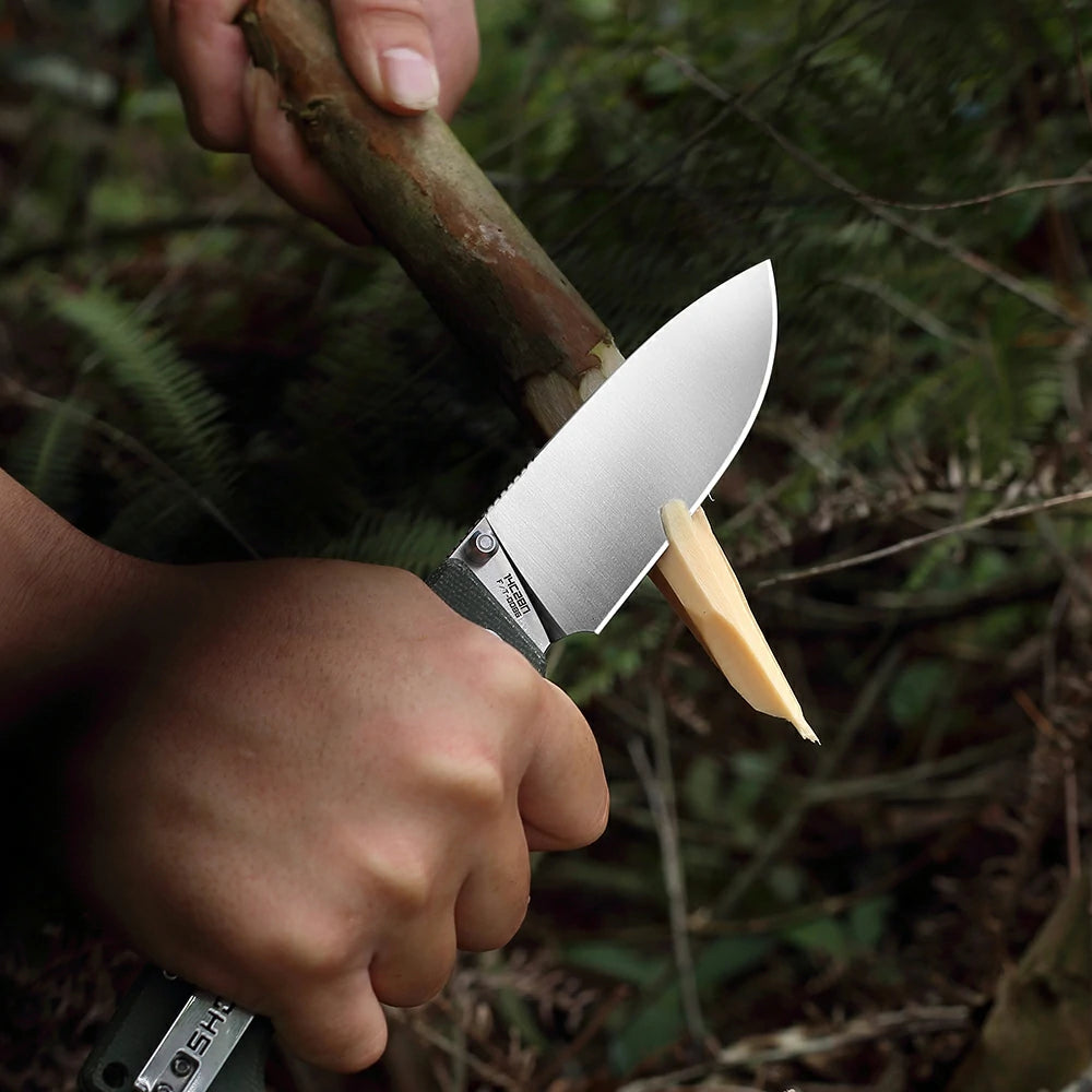SHOOZIZ™ HAN313-GMS,Liner Lock,3.51"14C28N Steel Satin Blade,Green Micarta Handle