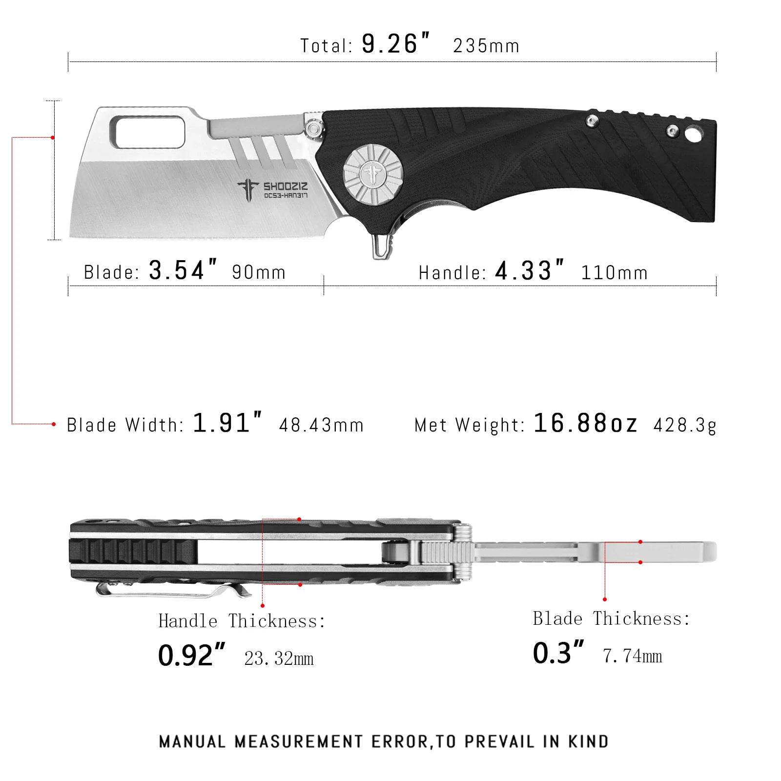 HAN317-BGS  |  DC53 Steel
