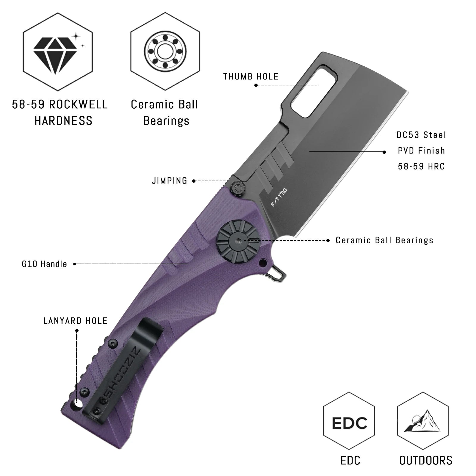 HAN317-PGB  |  DC53 Steel