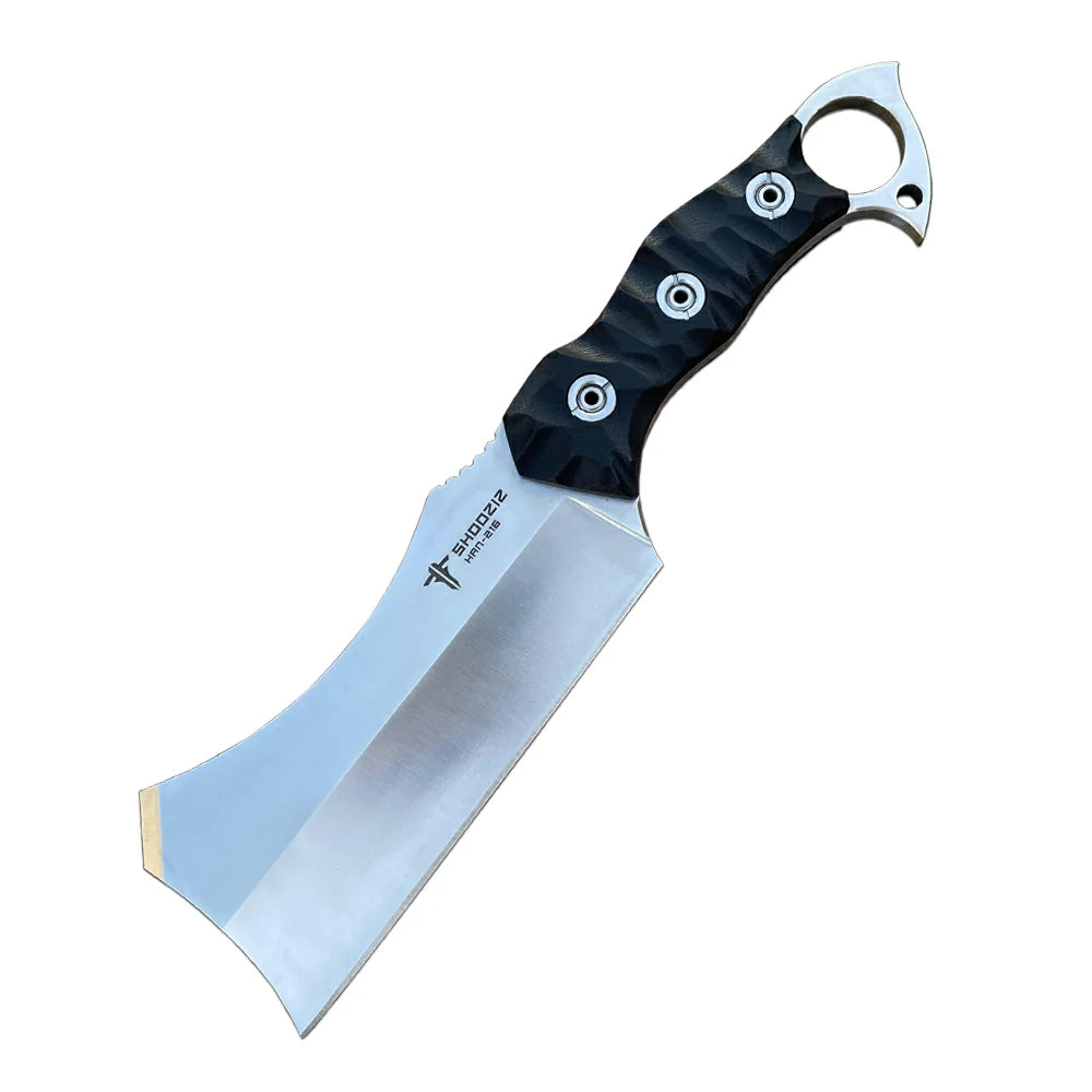 SHOOZIZ™ HAN216-BGS,5.44" 8Cr14MoV Steel Satin Fixed Blade,G10 Handle