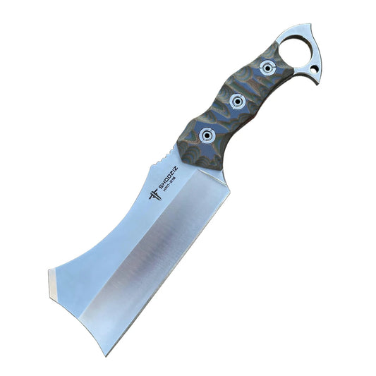 SHOOZIZ™ HAN216-CoGS,5.44" 8Cr14MoV Steel Satin Fixed Blade,G10 Handle