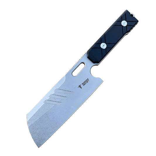 SHOOZIZ™ HAN217-BGSt,5.69" DC53 Steel Stonewash Fixed Blade,G10 Handle