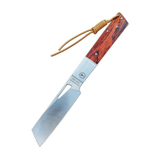 SHOOZIZ™ HAN219A-RWS,Liner Lock,4.06" D2 Steel Satin Fixed Blade,Rose wood Handle