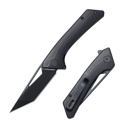 SHOOZIZ™ OPERATOR-BGB,Liner Lock,3.35"14C28N Steel Black PVD Blade,G10 Handle