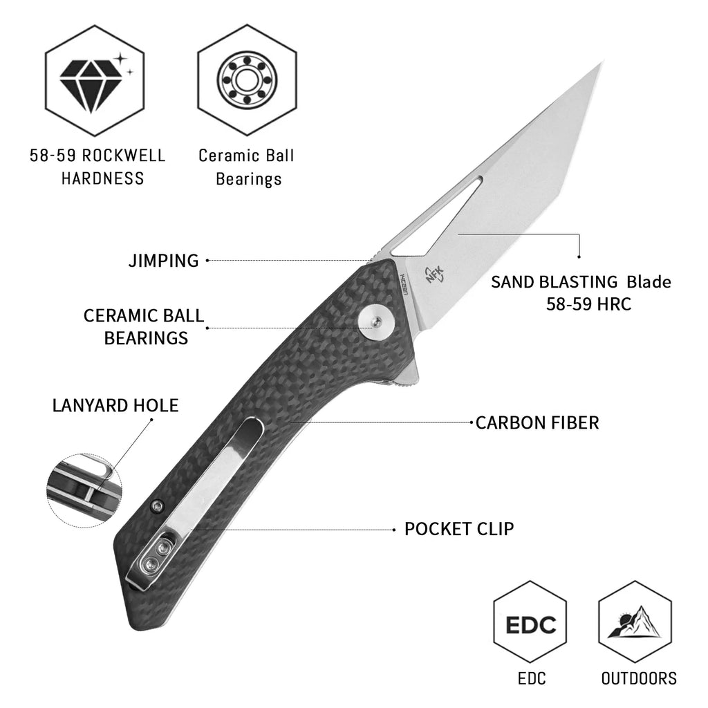 SHOOZIZ Red Operator - High-Visibility EDC & Outdoor Knife – SHOOZIZ ...