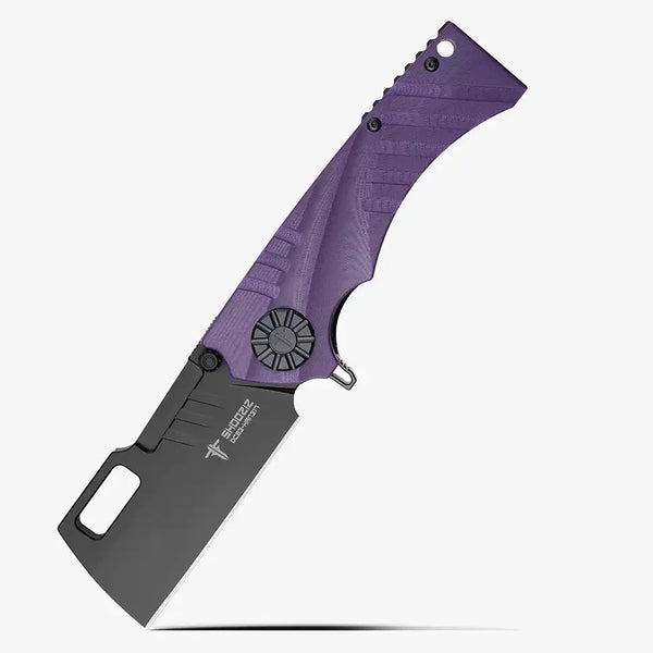 New material edition: SHOOZIZ HAN317 folding knife now available with purple G10 handle and DC53 steel blade, upgraded from Micarta version.