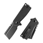 SHOOZIZ HAN307-BGB folding knife, 14C28N steel with black PVD finish, black G10 handle, all-black tactical look, liner lock.