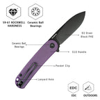 HAN309-PGB folding knife ceramic bearing system, ultra-smooth operation mechanism