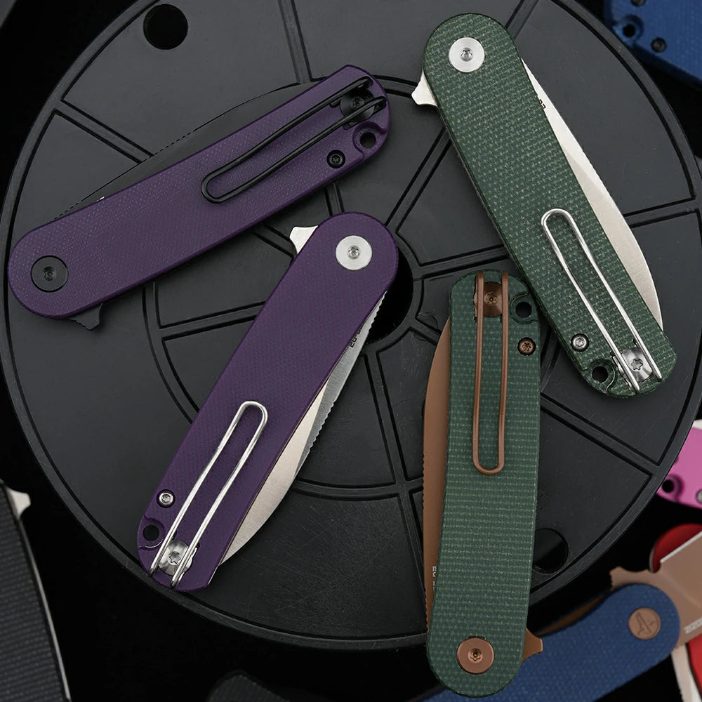 HAN309-series exclusive rose gold/black PVD and Stain coated D2 steel blade, SHOOZIZ PVD/Stain finishdetail