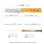SHOOZIZ XUN119A-JUSt pocket knife, stonewashed D2 blade, Ultem handle, 9.85 inch overall, everyday carry